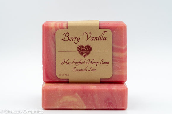 Berry Vanilla Goat Milk Soap - Essentials Line: Hemp