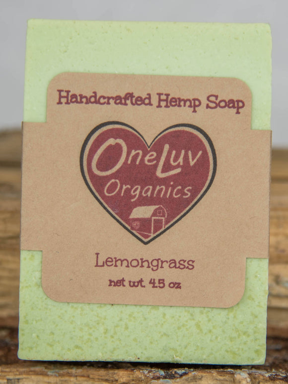 Lemongrass Goat Milk Soap- Essentials Line: Hemp